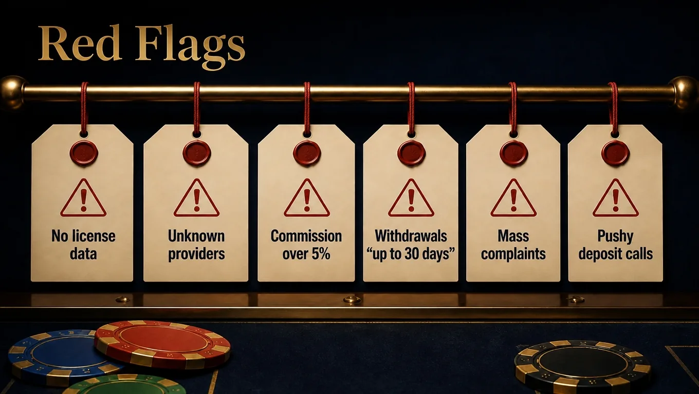 Six signs of a casino to avoid